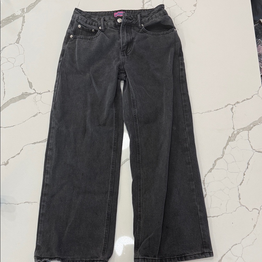 Edikted Black Wide Leg Women's Jeans